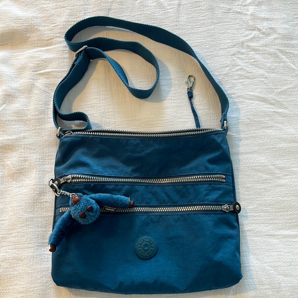 Teal/Blue Kipling Crossbody bag.